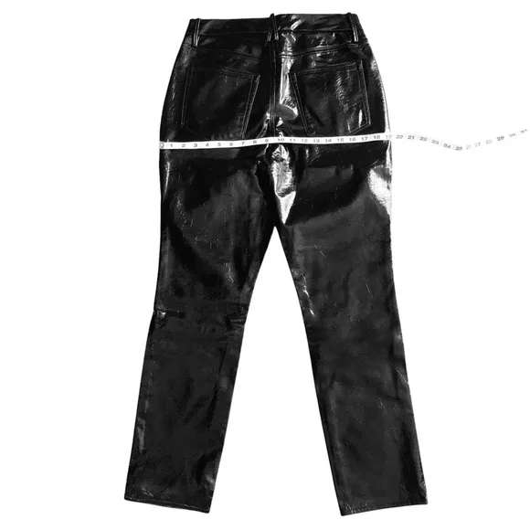 GOOD AMERICAN Faux Leather Jeans! Retail $175.