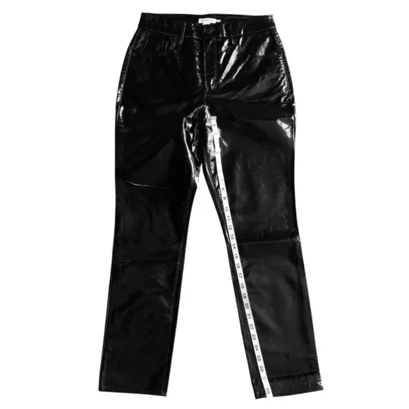 GOOD AMERICAN Faux Leather Jeans! Retail $175.