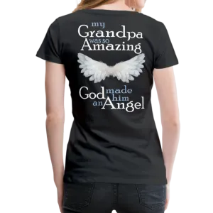 Grandpa Amazing Angel Women’s Premium T-Shirt (CK1486)