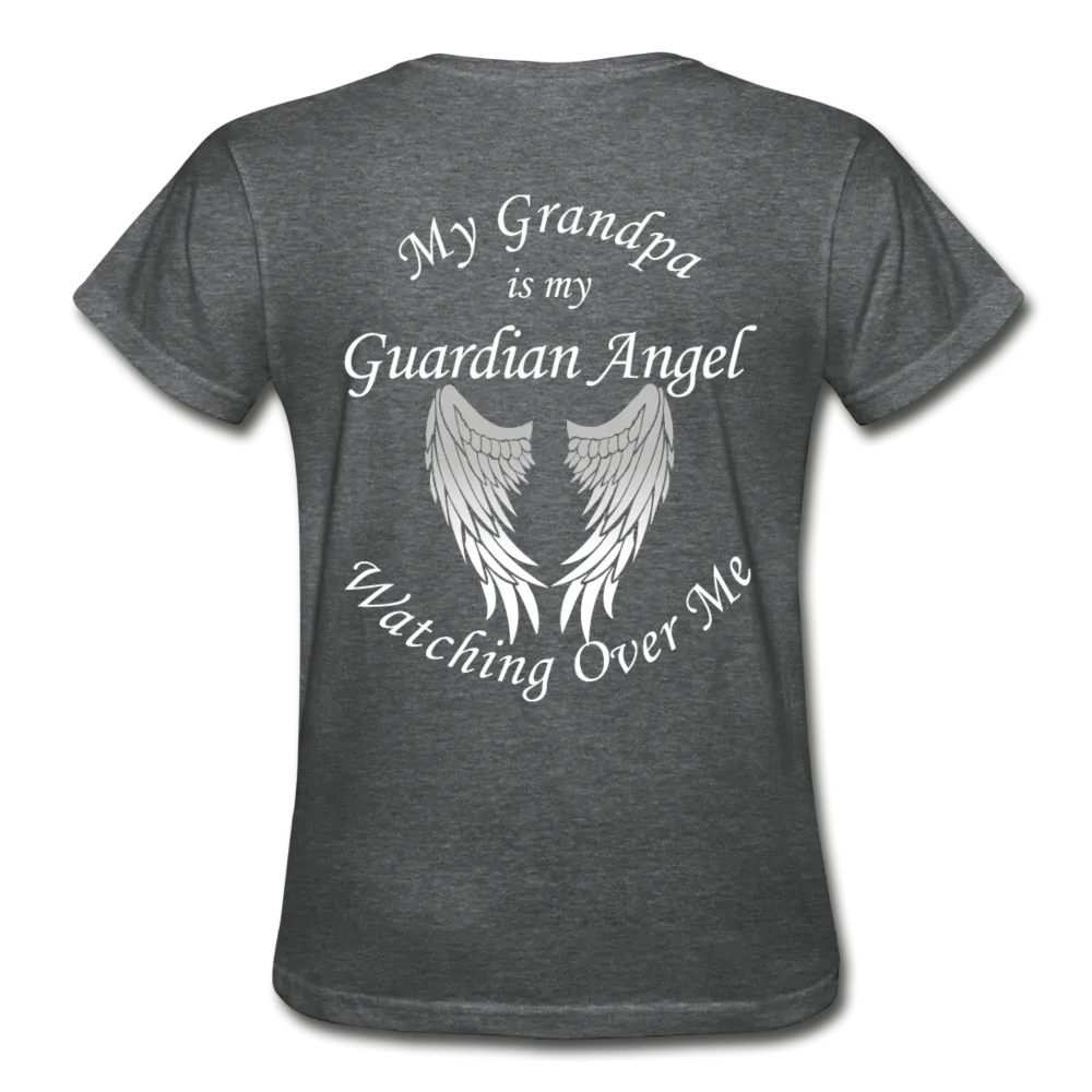 Grandpa Guardian Angel Gildan Ultra Cotton Ladies T-Shirt (Ck1370)
