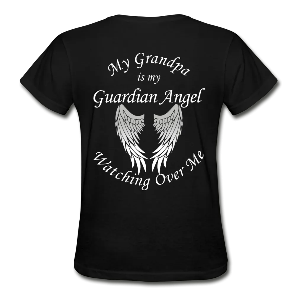 Grandpa Guardian Angel Gildan Ultra Cotton Ladies T-Shirt (Ck1370)