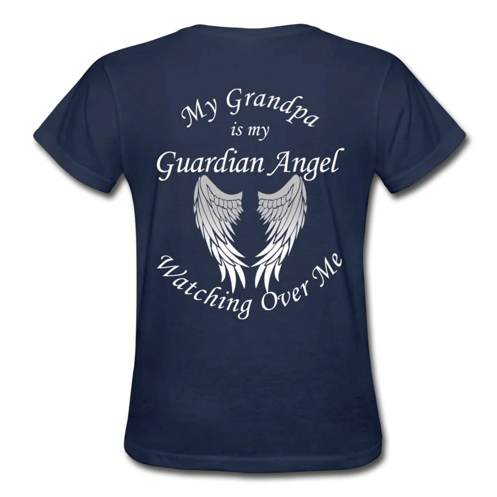 Grandpa Guardian Angel Gildan Ultra Cotton Ladies T-Shirt (Ck1370)