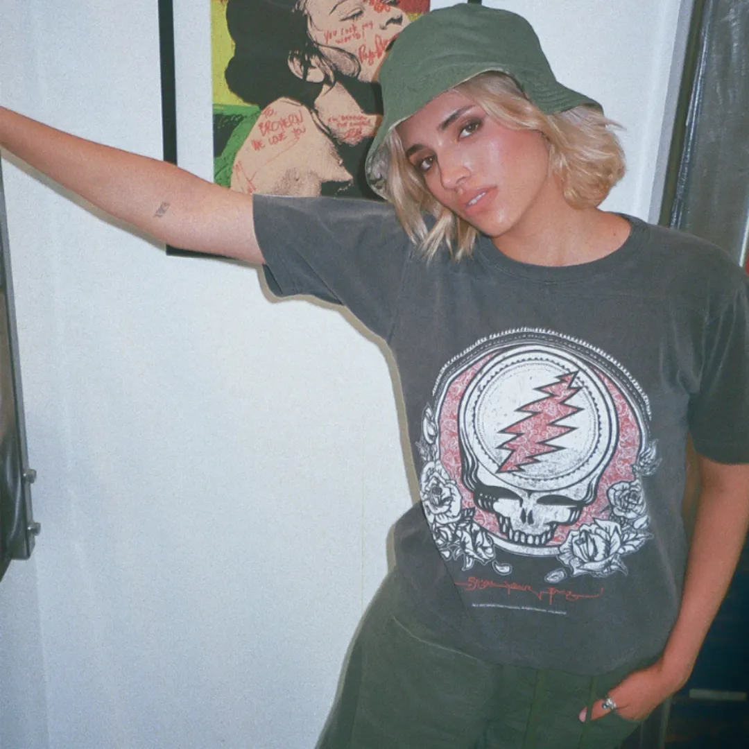 Grateful Dead Steal Your Face Crop Tee