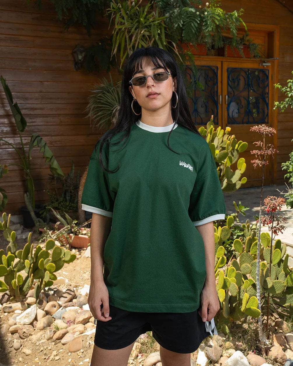 Green Retro Oversized Tee