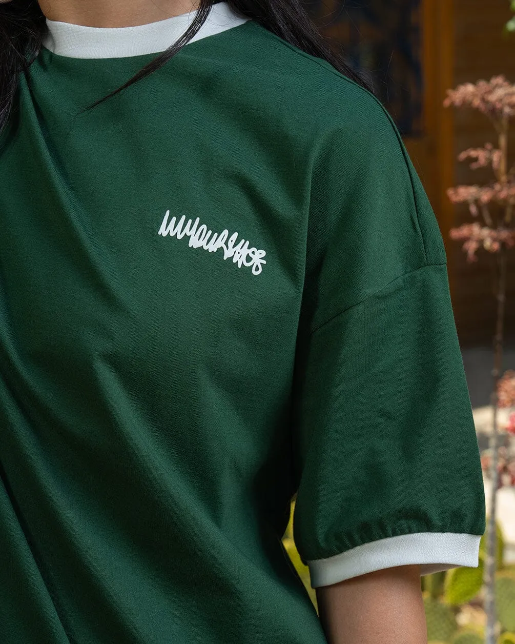 Green Retro Oversized Tee