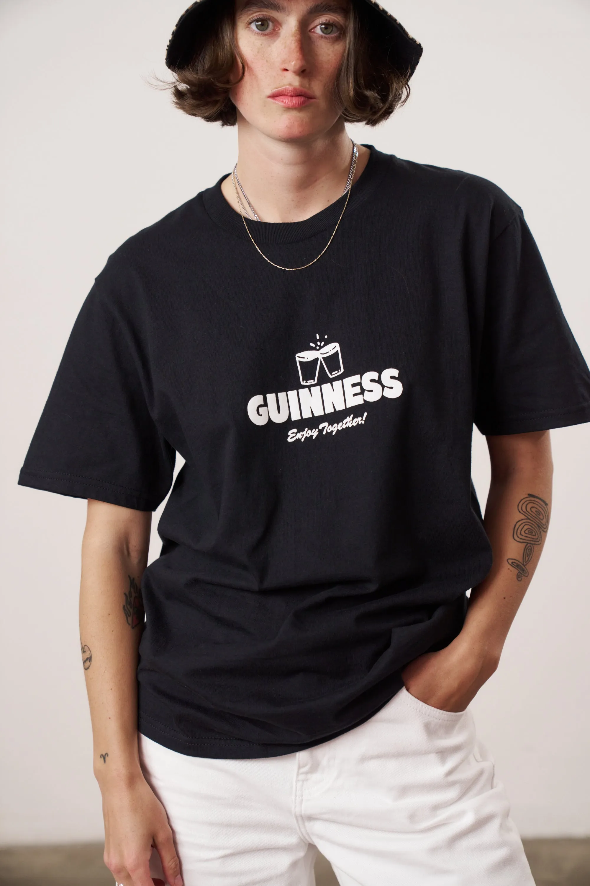 Guinness x UN:IK 'Enjoy Together' Tee & Print Bundle - Black