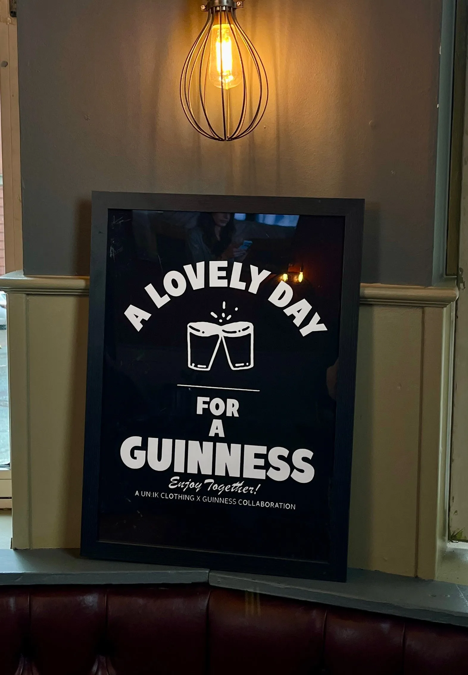 Guinness x UN:IK 'Enjoy Together' Tee & Print Bundle - Black