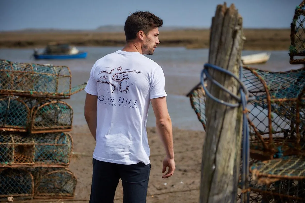 Gun Hill Norton Mens White Cotton Tee