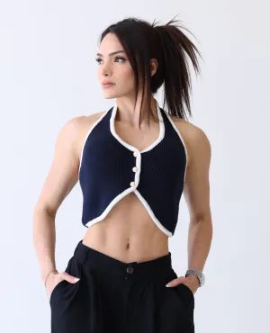 Halter Sweater vest NAVY