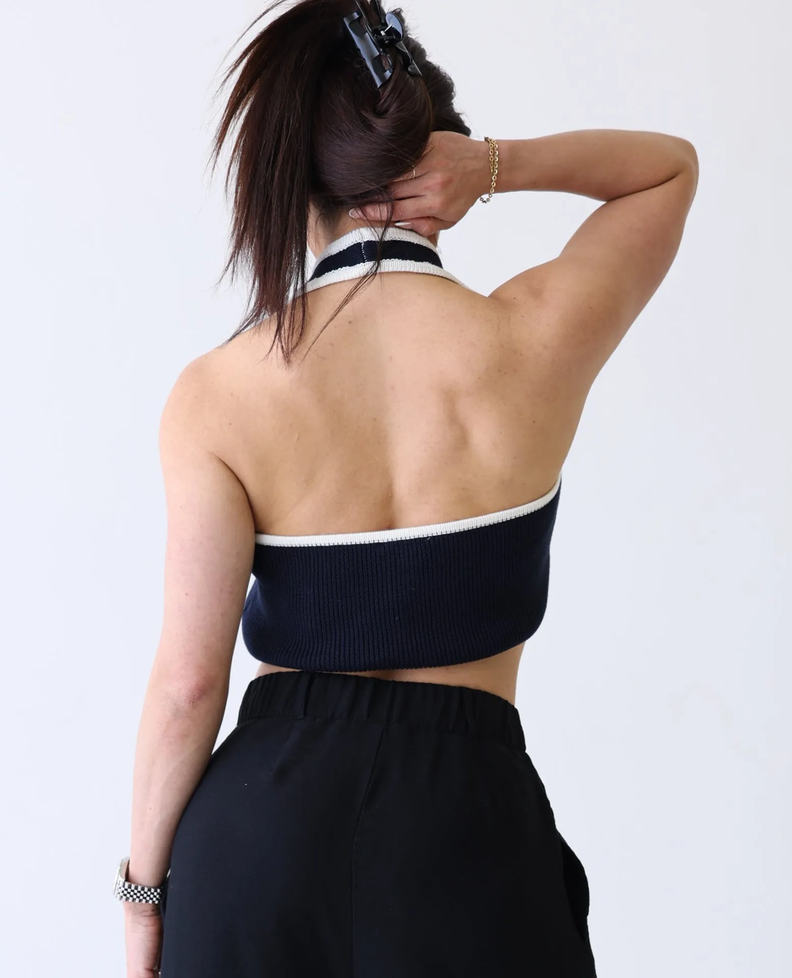 Halter Sweater vest NAVY