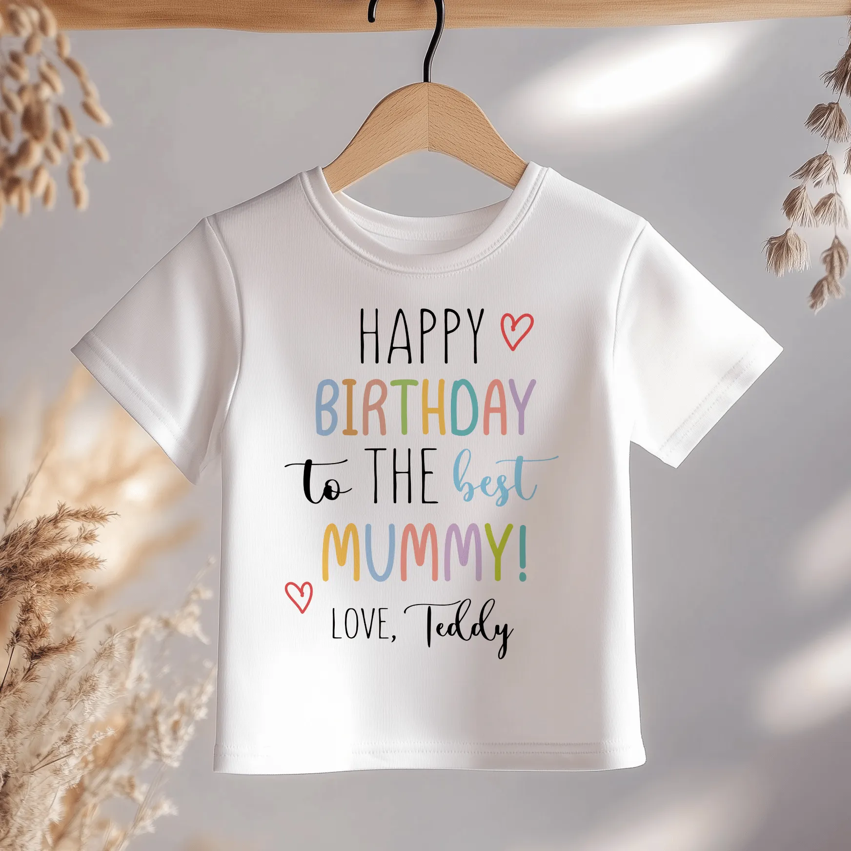 Happy Birthday To The Best Mummy Personalised Toddler & Kids T Shirt