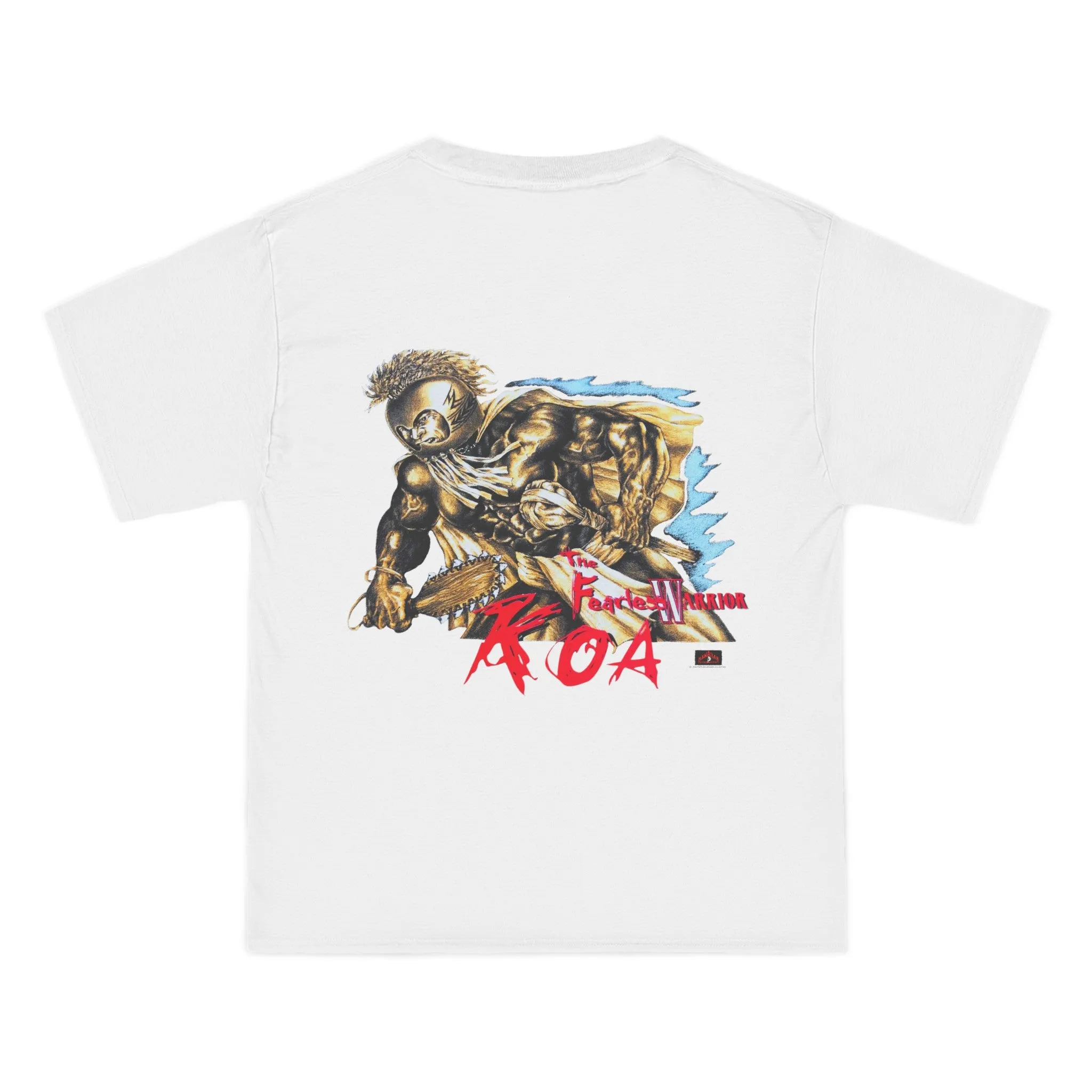 Hawaiian Strength The Fearless Warrior Koa Vintage Design 90s New Print Beefy-T®  Short-Sleeve T-Shirt
