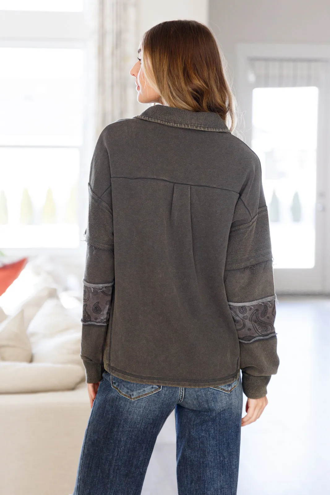 Hazel Blues® |  Moonstone Mineral Wash Pullover