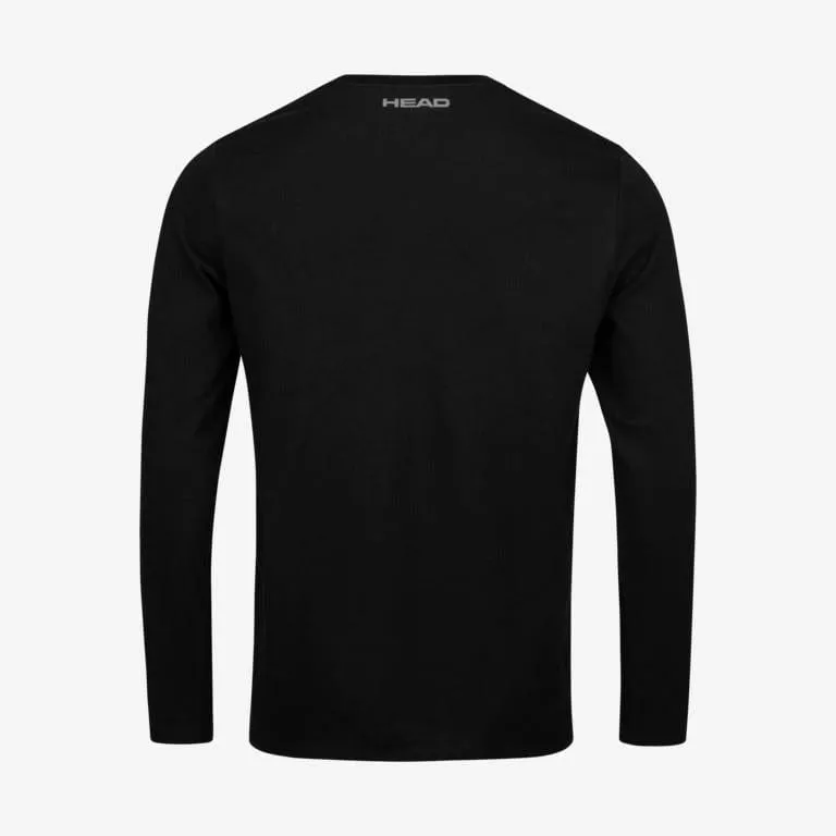 HEAD Club Cliff Mens Long Sleeve Top - Black