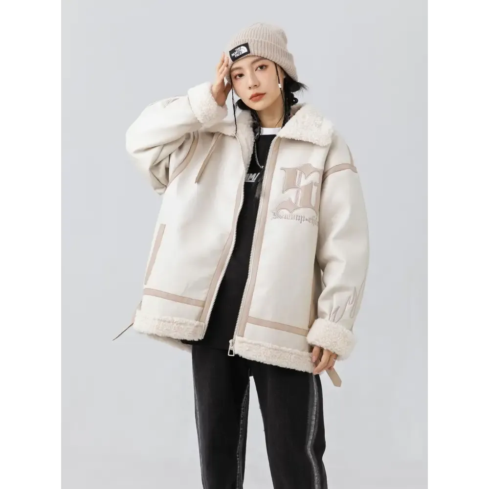 Heated Leather and Fur Jacket from the Y2K Streetwear Collection