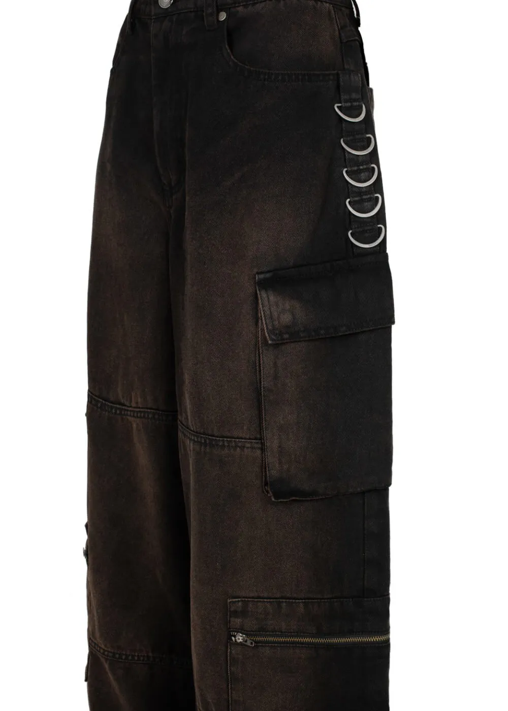 Hell Bunny Cameron Jeans Brown