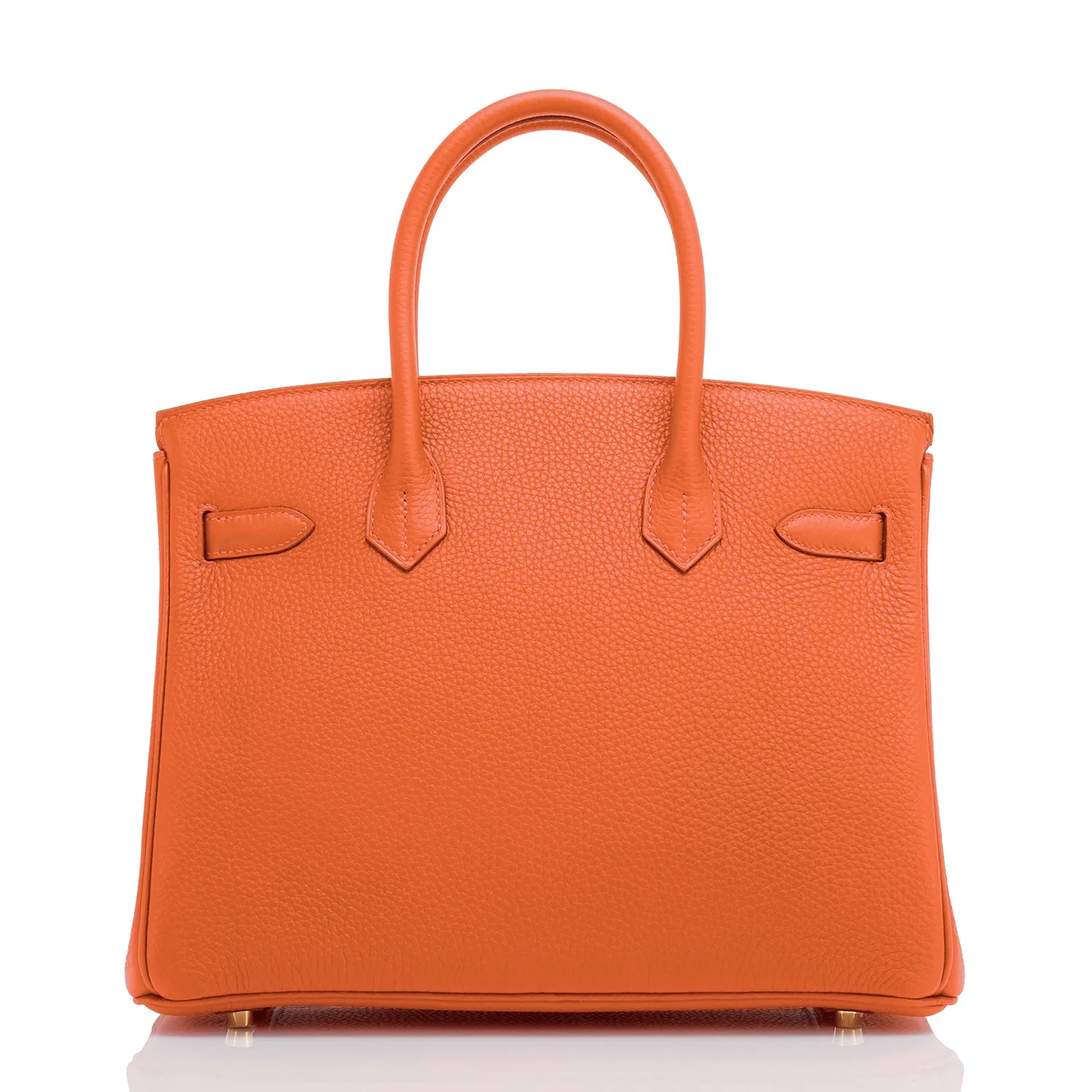 Hermes Feu Orange Birkin 30cm Gold Hardware Y Stamp, 2020