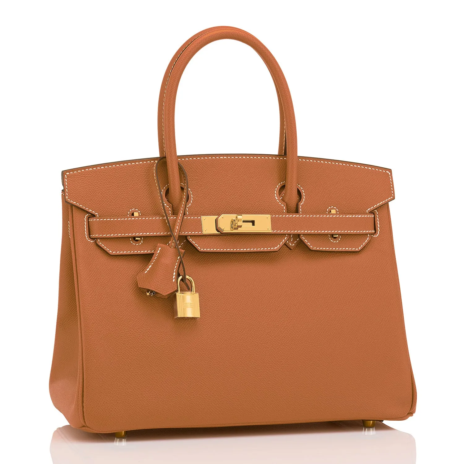 Hermes Gold Camel Tan Birkin 30cm Epsom Gold Hardware
