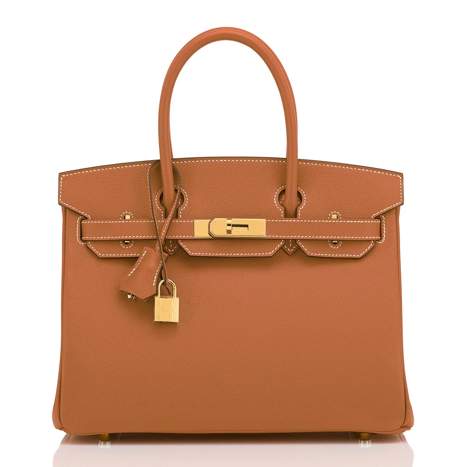 Hermes Gold Camel Tan Birkin 30cm Epsom Gold Hardware