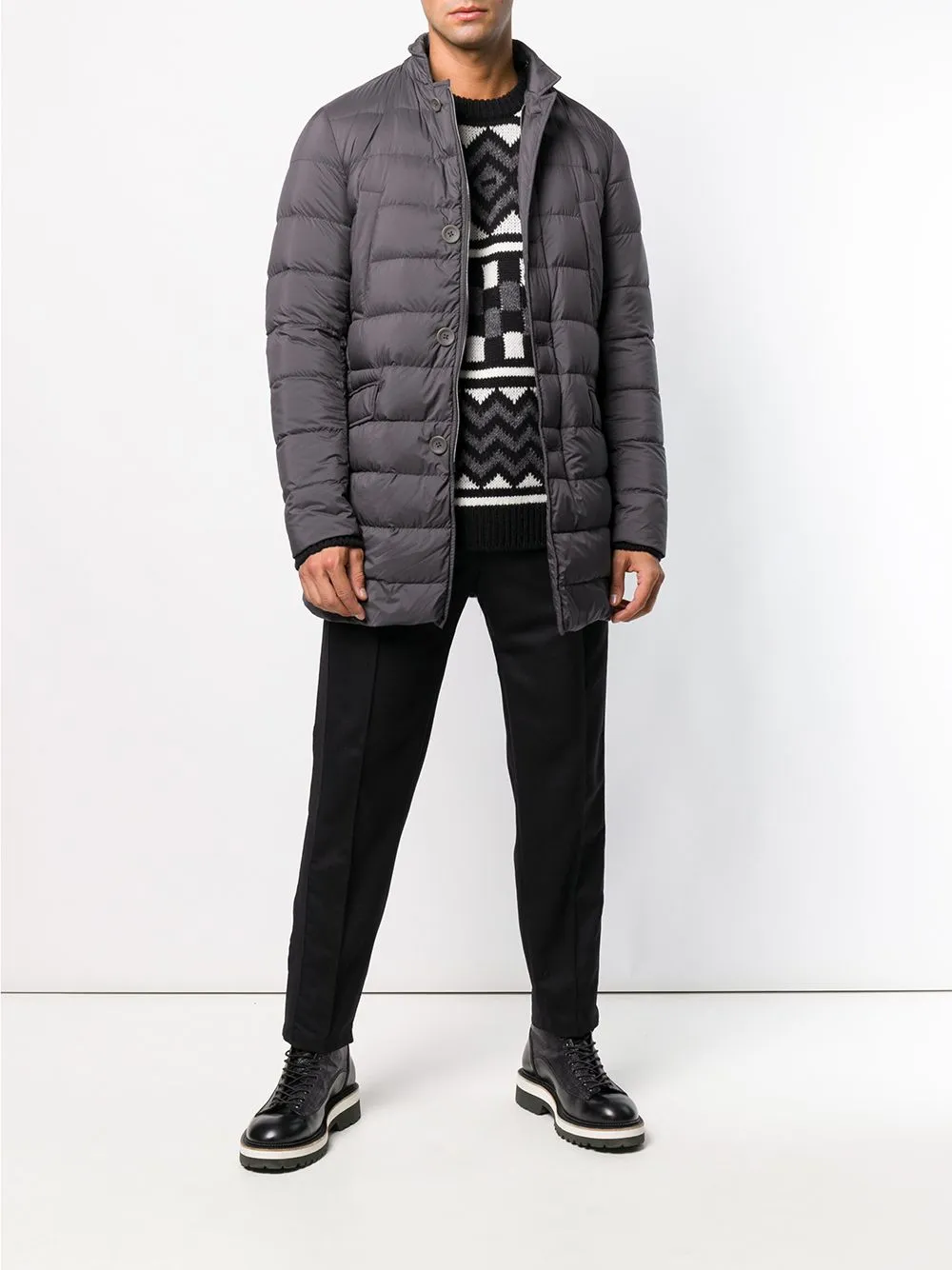 Herno Coats Grey