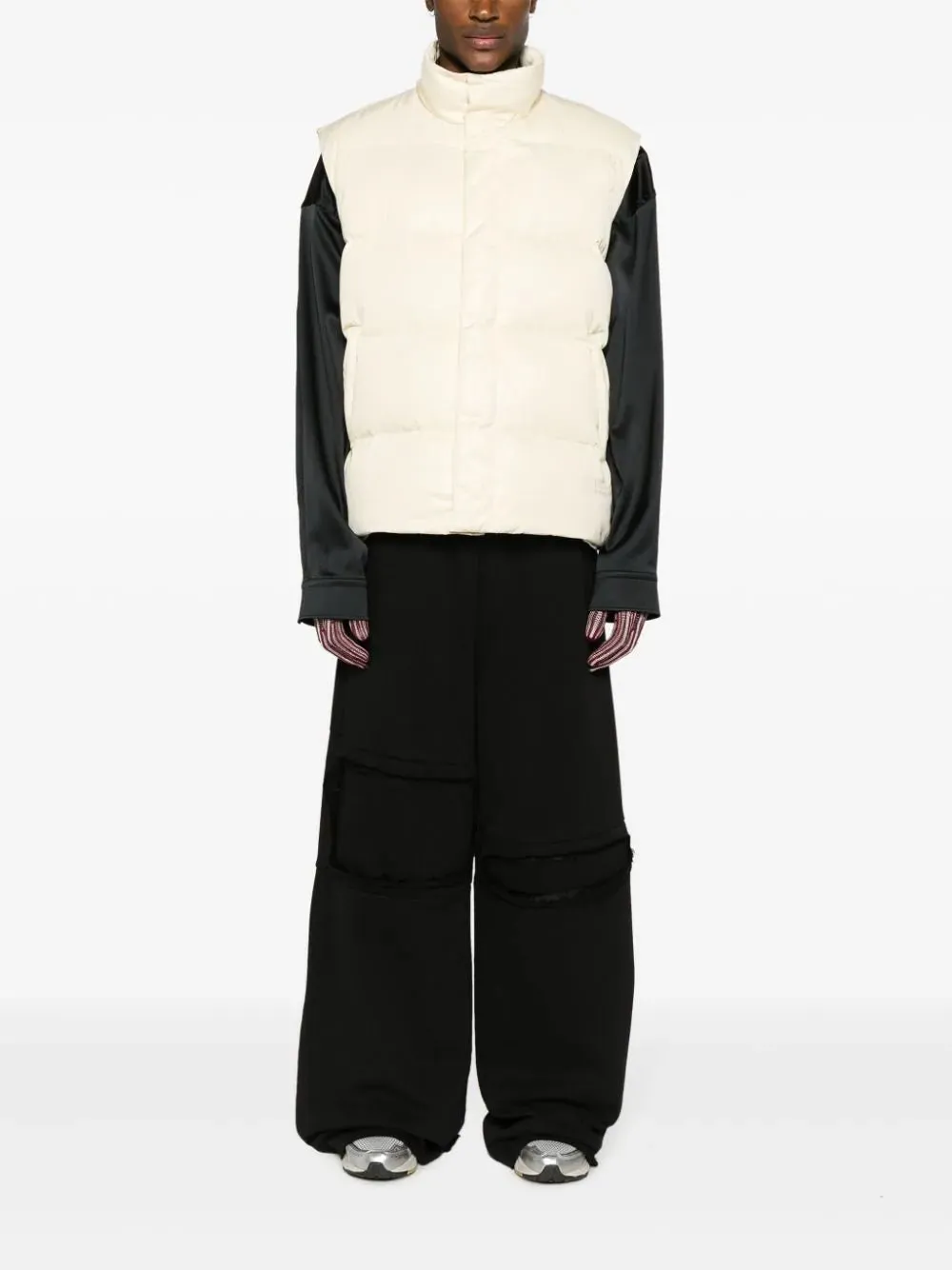 High-Neck Quilted Gilet