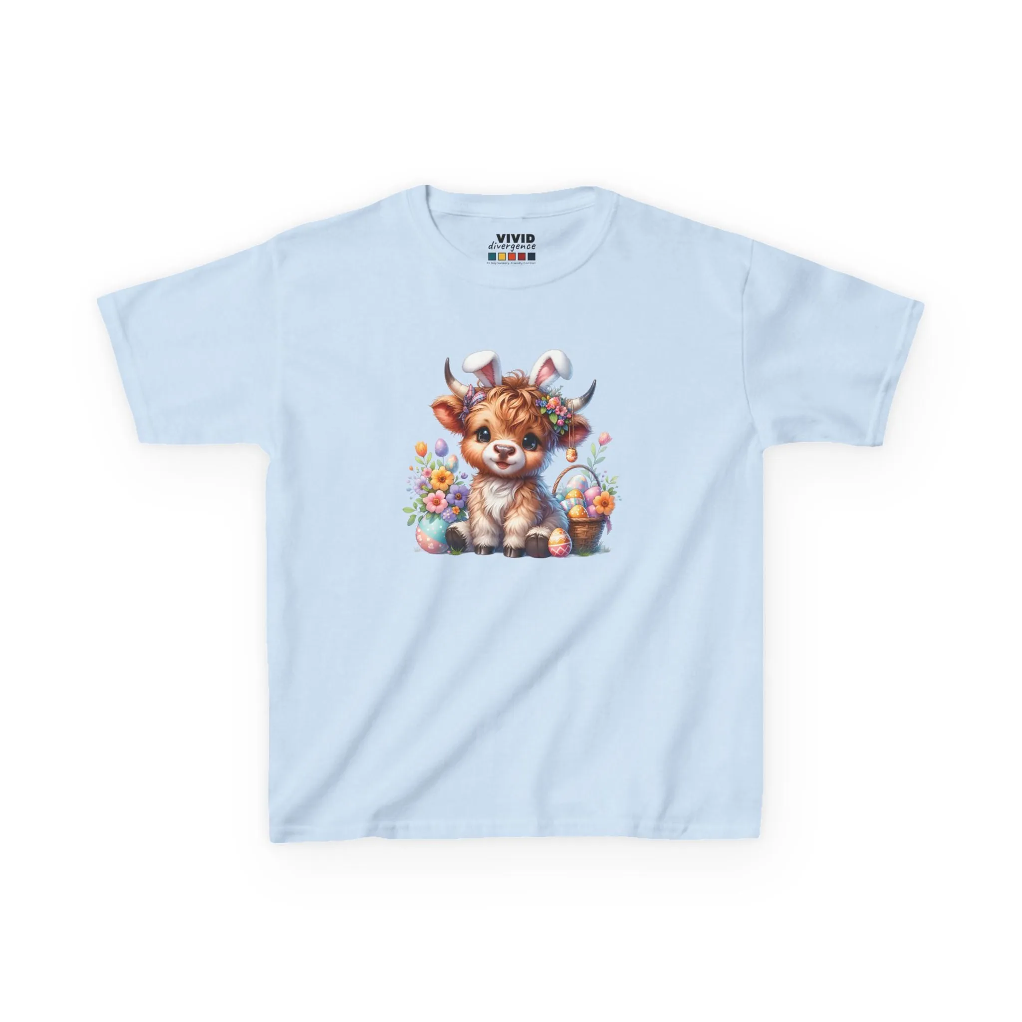 Highland Cow Easter KIDS T-Shirt