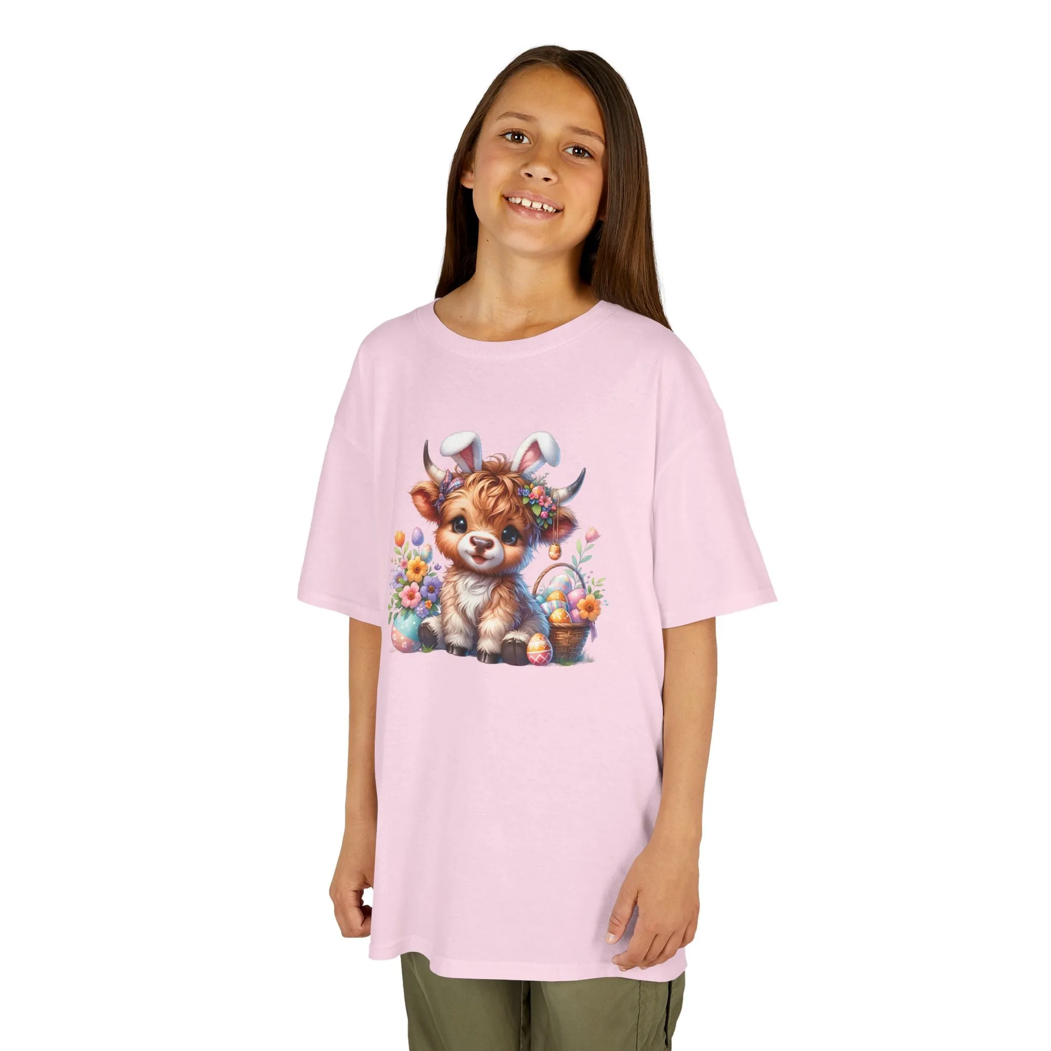 Highland Cow Easter KIDS T-Shirt
