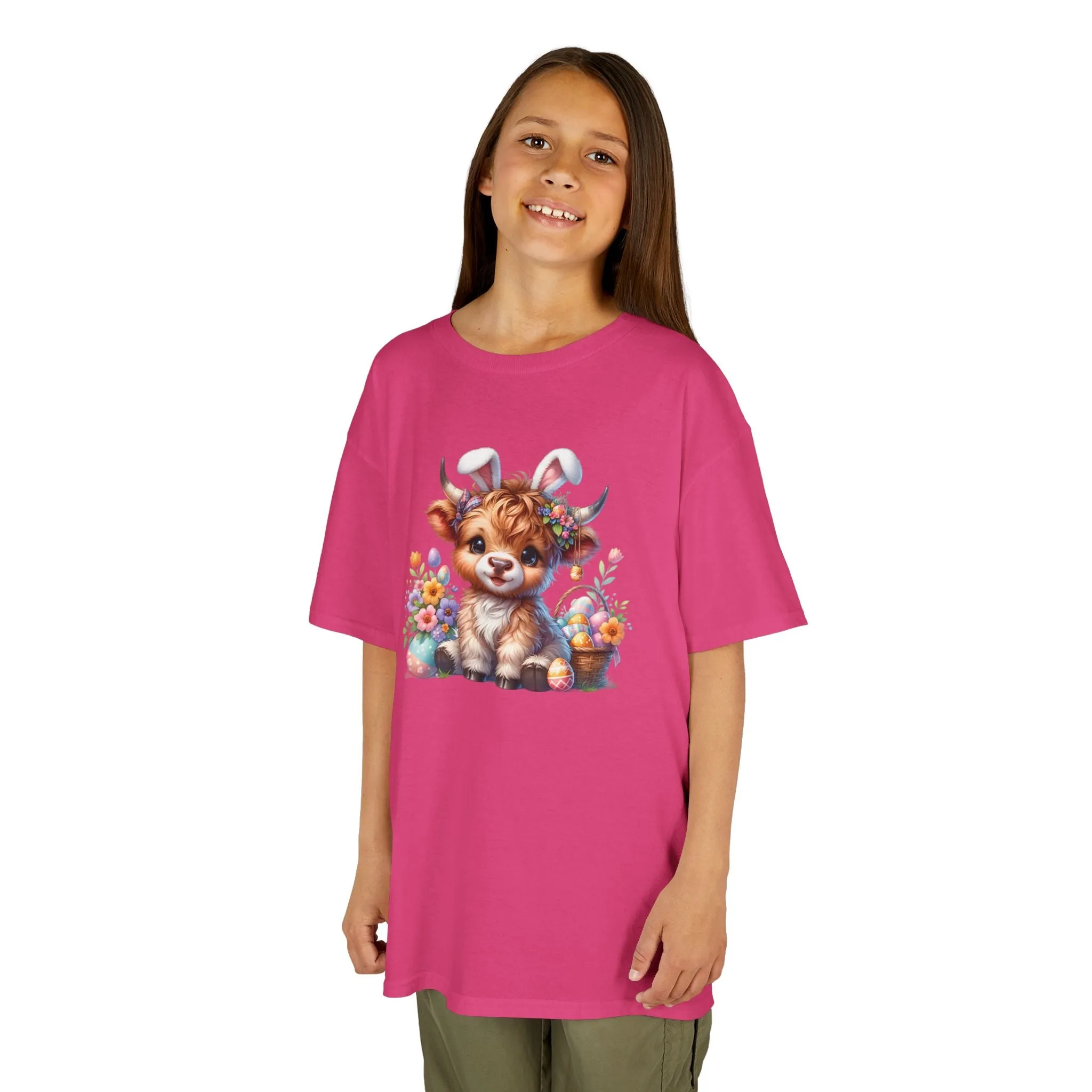 Highland Cow Easter KIDS T-Shirt