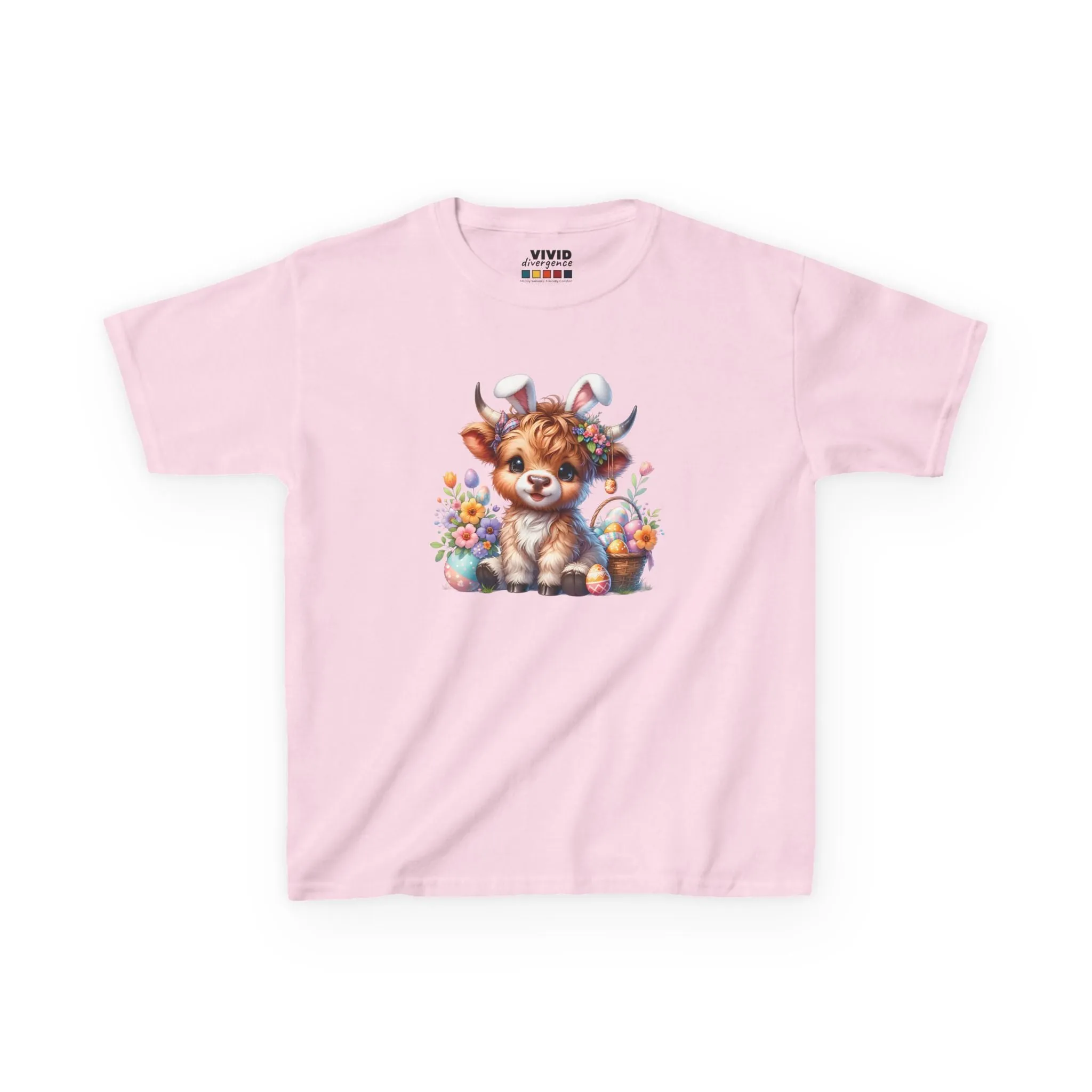 Highland Cow Easter KIDS T-Shirt