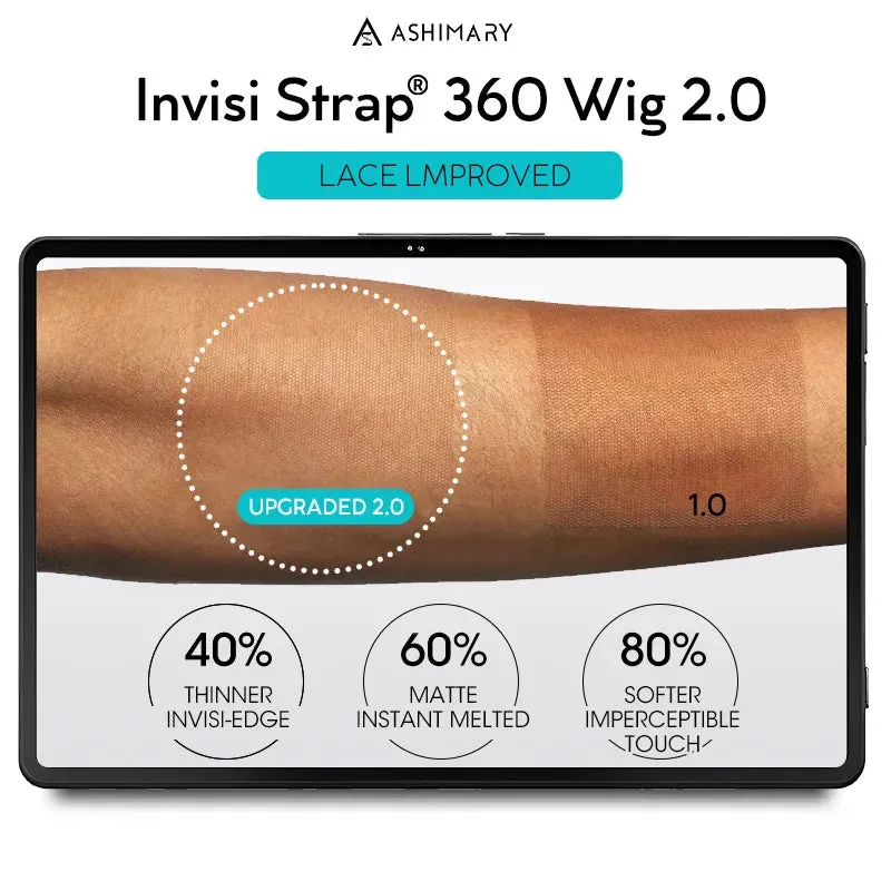 Highlight Straight Invisi Strap Cozy Snug Fit 360 Skin Lace Pre Everthing 360 Lace Glueless Human Hair Wig
