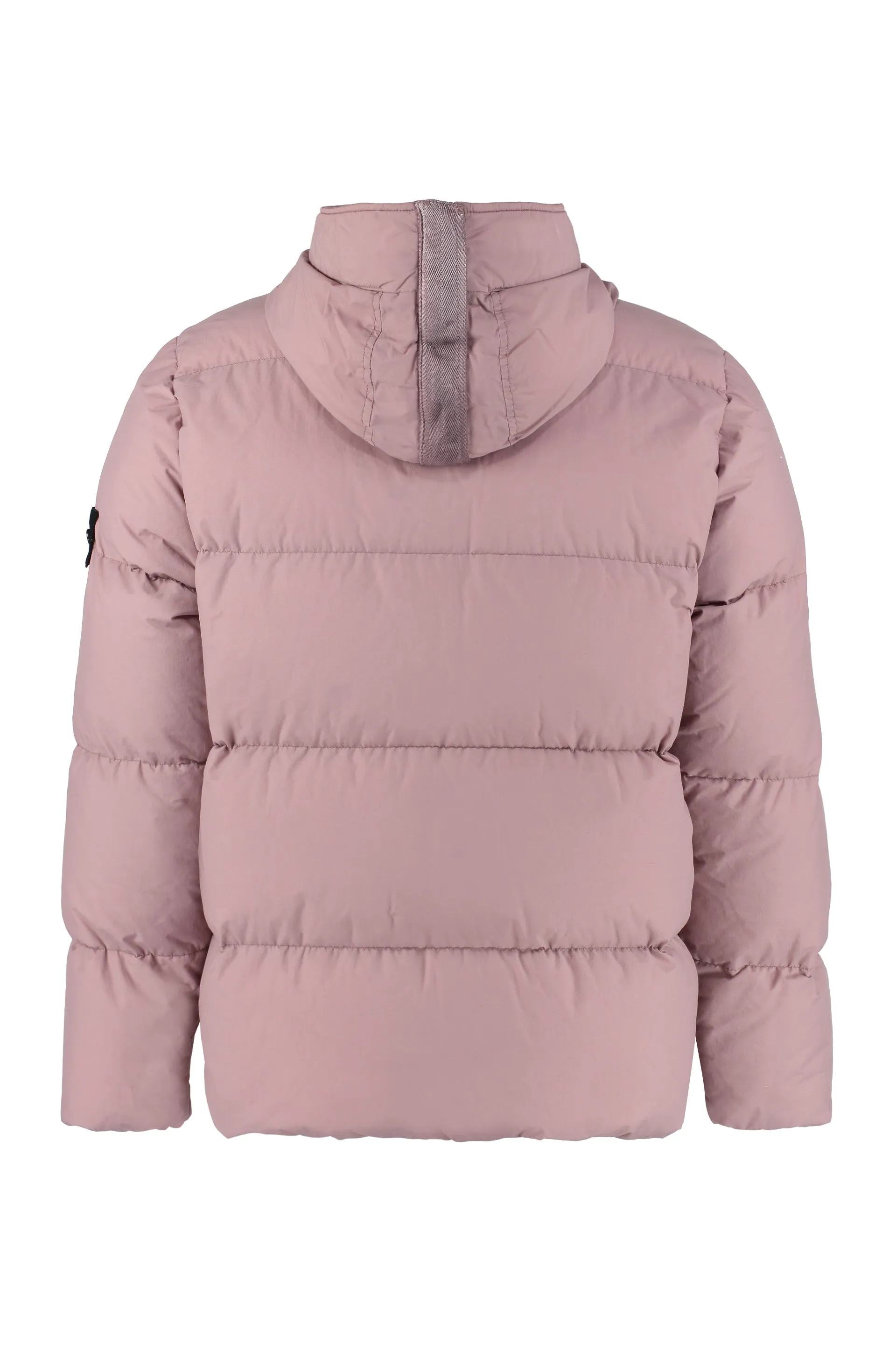 Hooded down jacket