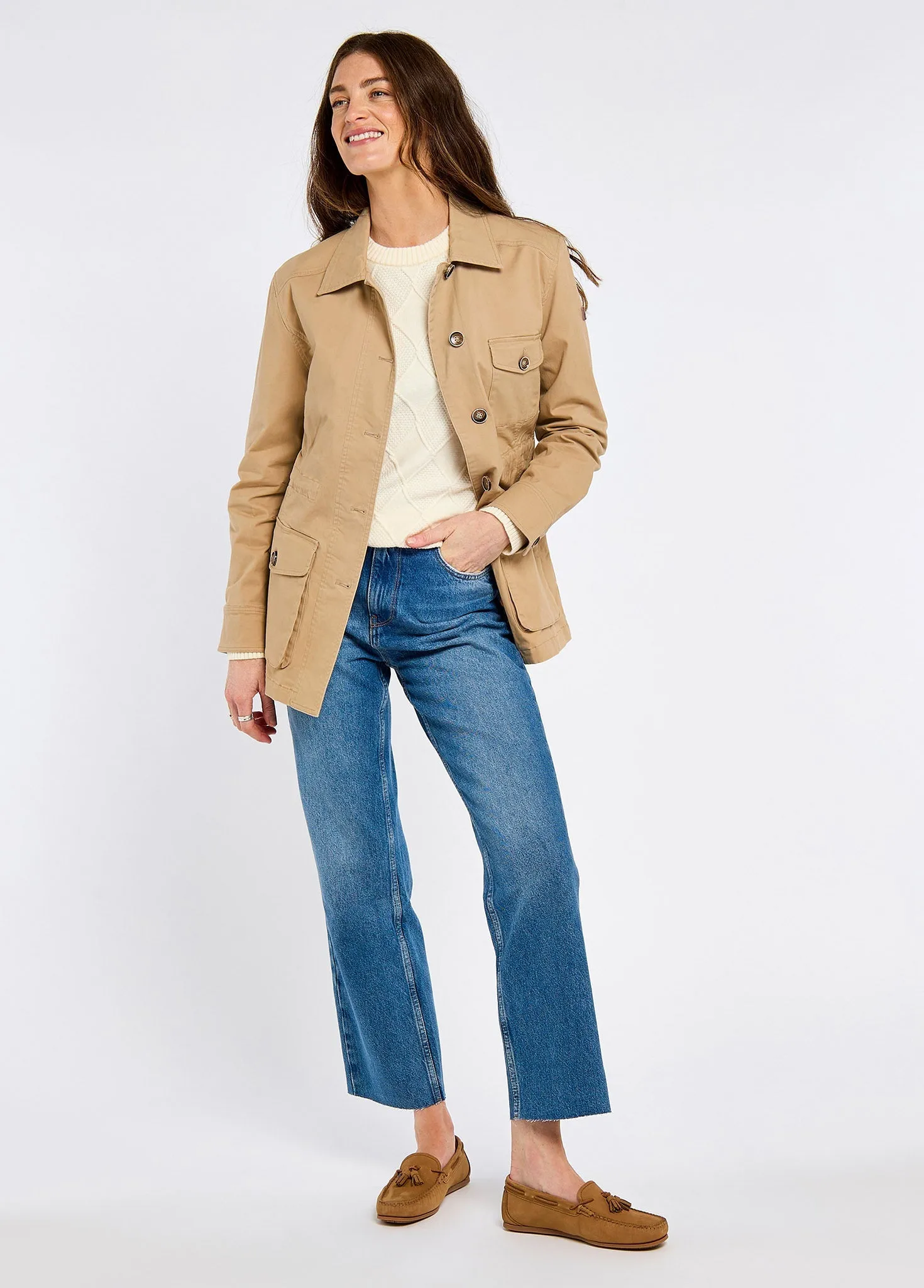 Hudson Ladies' chino field jacket - Sand