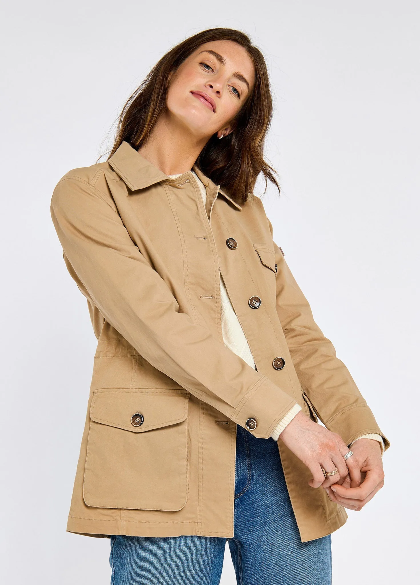 Hudson Ladies' chino field jacket - Sand