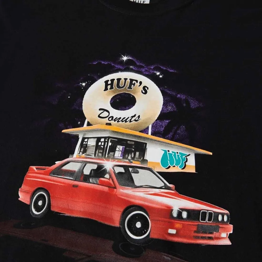 Huf Drive Thru T-Shirt - Black