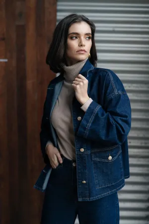 Humidity Loz Jacket | Dark Blue Denim