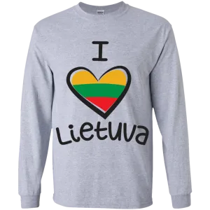 I Love Lietuva - Boys Youth Classic Long Sleeve T-Shirt
