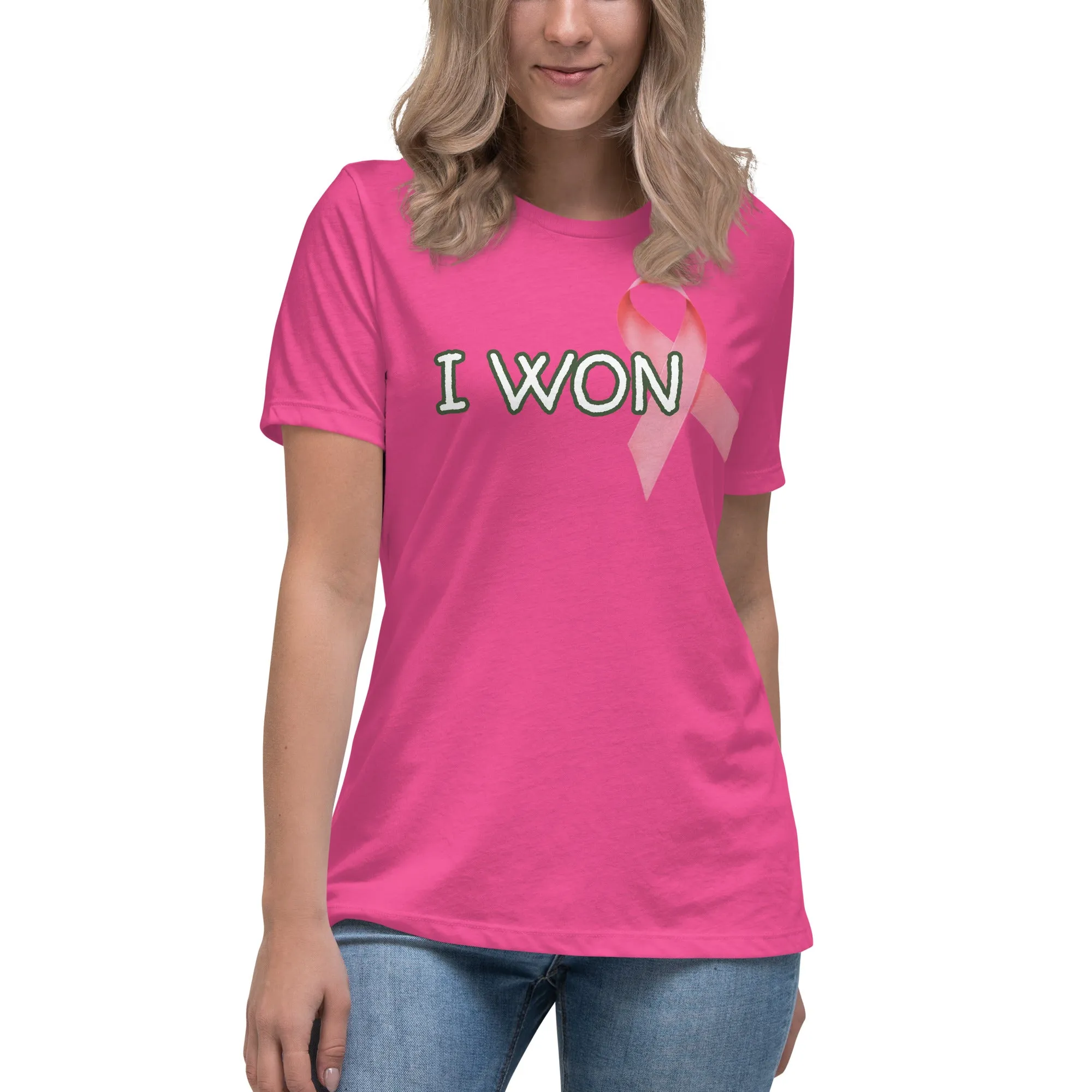 I Won Pink Ribbon T-Shirt