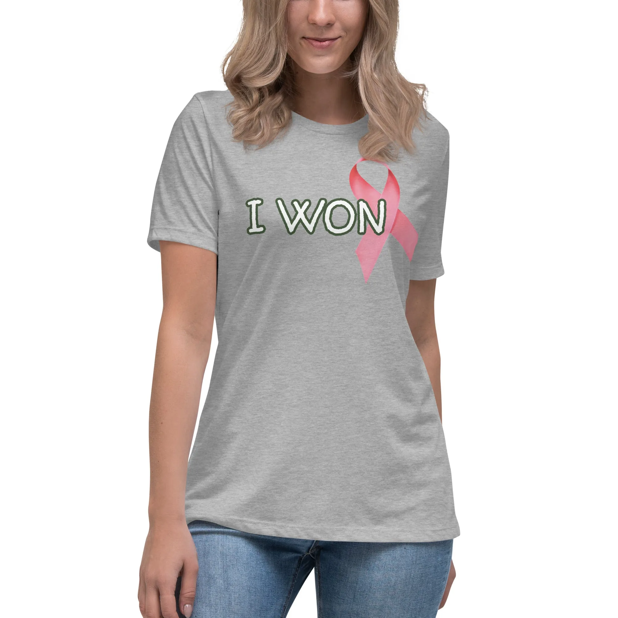 I Won Pink Ribbon T-Shirt
