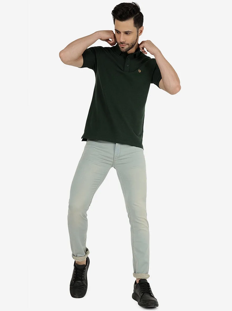 Ice Blue Washed Slim Fit Jeans | JadeBlue