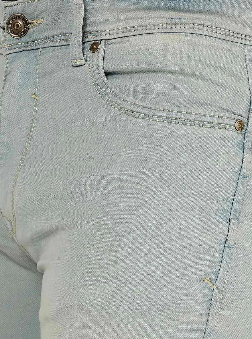 Ice Blue Washed Slim Fit Jeans | JadeBlue