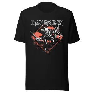 Iron Maiden - Trooper Diamond Jumbo Print T-Shirt