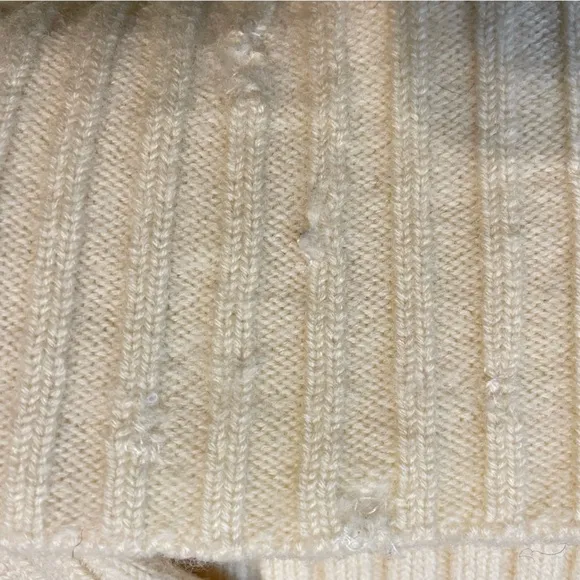 Italian Virgin Merino Wool Sweater Womens ~ Ivory Yummy