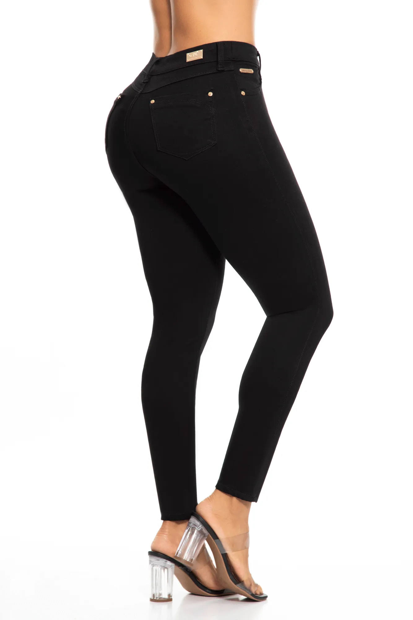 JEANS COLOMBIANOS PUSH UP NEGRO 6701