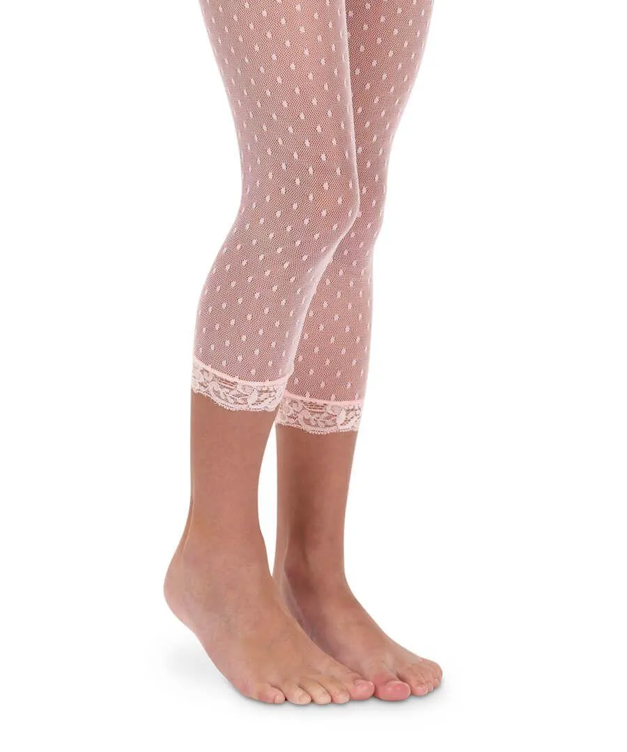 Jefferies Dots & Frills Capri Tights