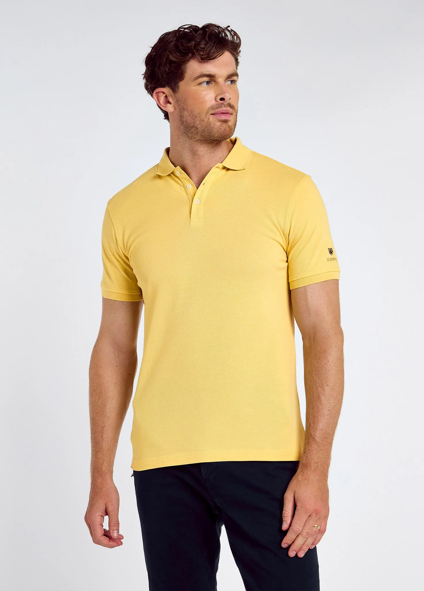 Jennings Men’s cotton pique polo- Primrose