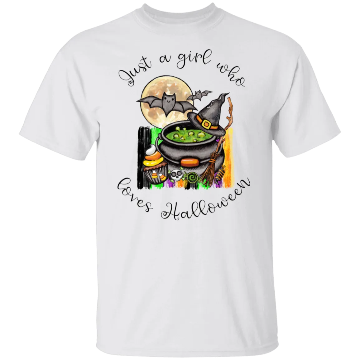 Just A Girl Who Loves Halloween  T-Shirt