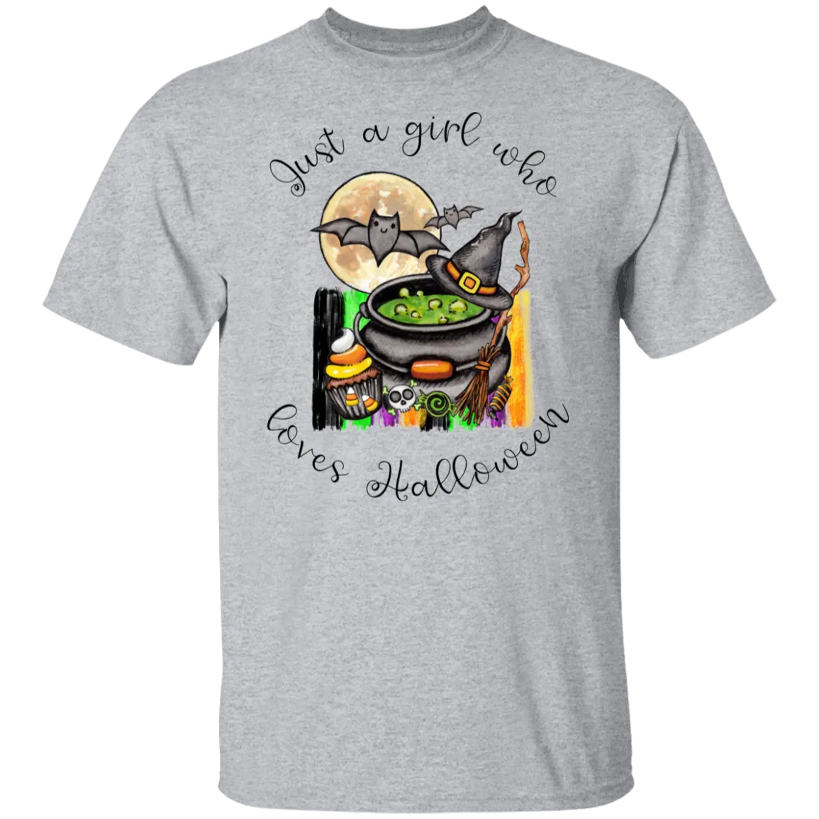 Just A Girl Who Loves Halloween  T-Shirt