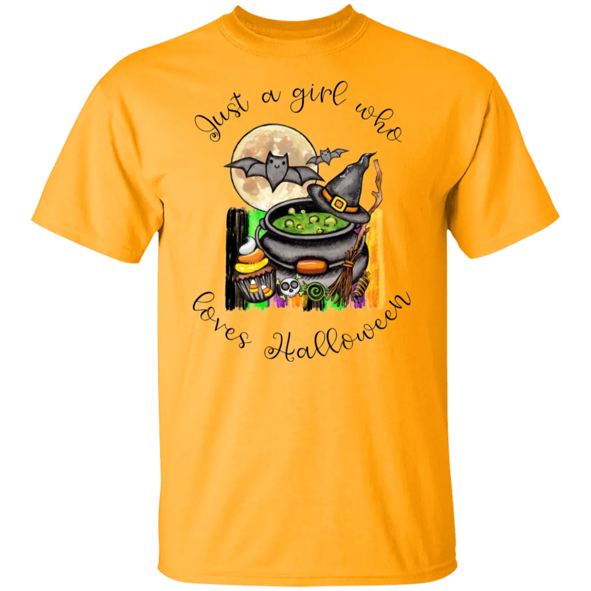 Just A Girl Who Loves Halloween  T-Shirt