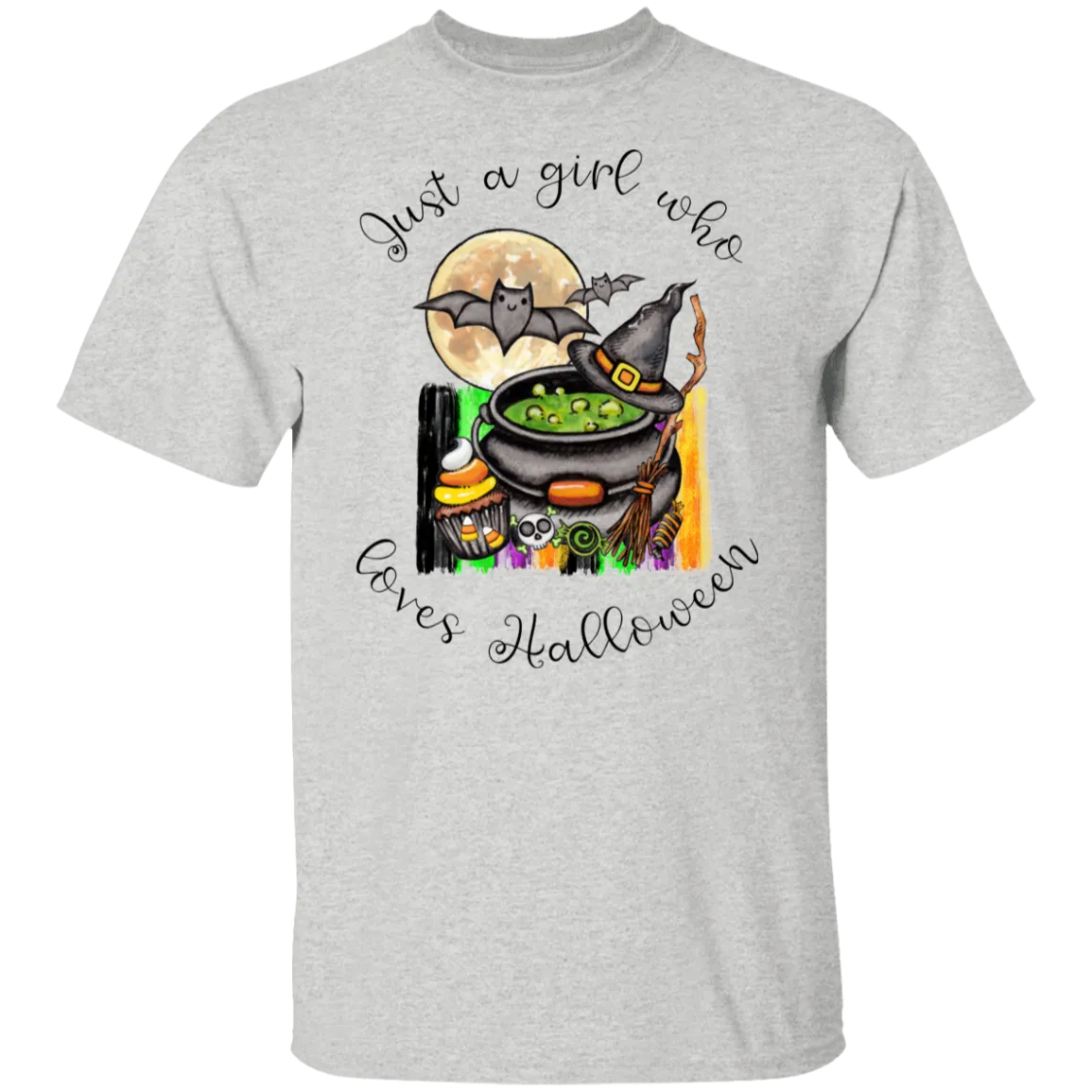 Just A Girl Who Loves Halloween  T-Shirt