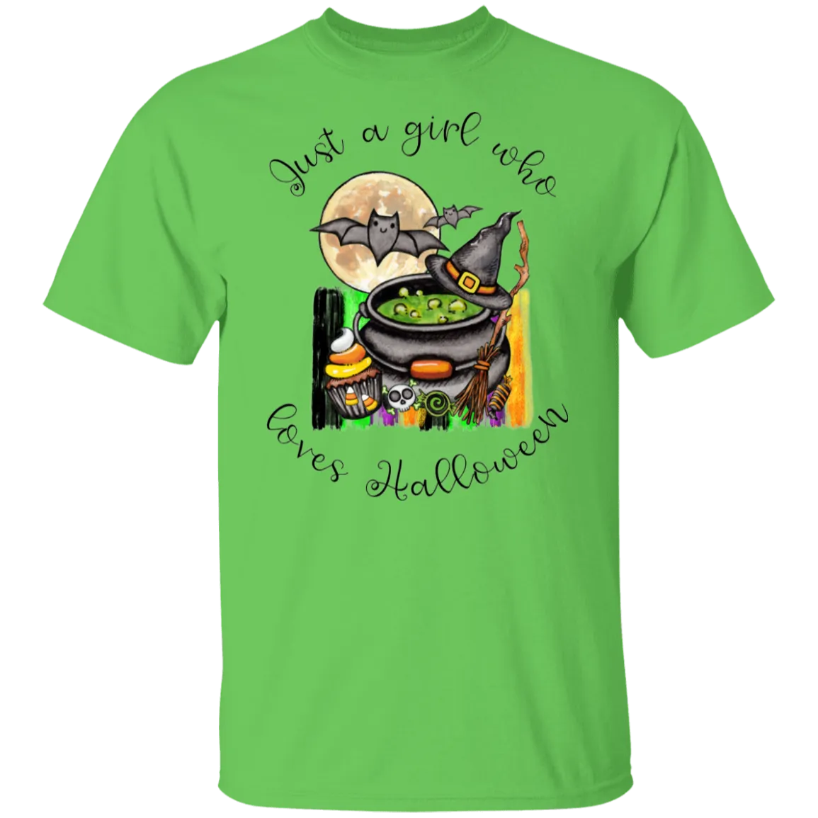 Just A Girl Who Loves Halloween  T-Shirt